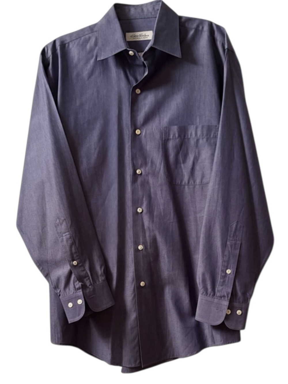 Brooks Brothers Men’s Size 15-1/2-32/33 Medium Blue 100% Cotton Dress Shirt